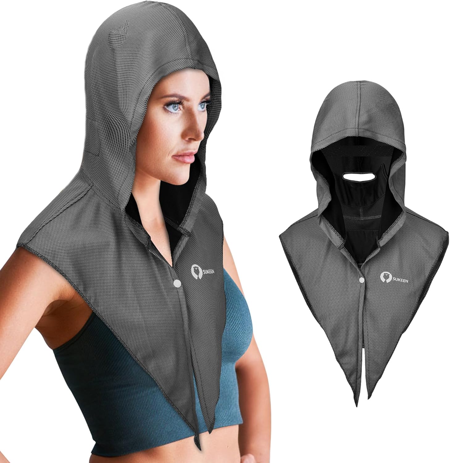 Sukeen Cooling Hoodie Towel, UV Protection Cooling Towels
