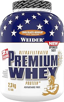 Weider Wn 30041 Premium Whey Proteinpulver Low Carb Proteinshakes Mit Whey Protein Isolat Schoko Nougat 1x 2 3 Kg Amazon De Drogerie Korperpflege