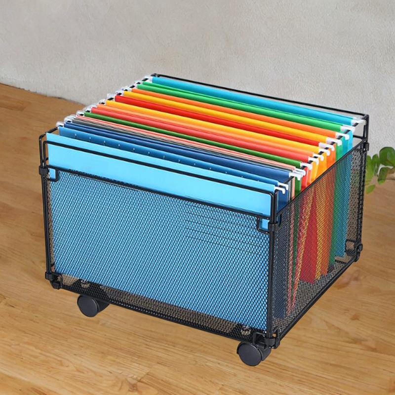 predolo Organisateur de fichiers de rails de dossiers suspendu avec des bergers Organisateur de dossier de rack de documents pour école d'organisation de