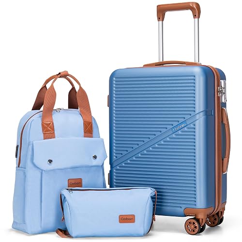 Cosbarn Carry On Luggage 22x14x9 Airline Approved 20 Inch Carry on Suitcases
