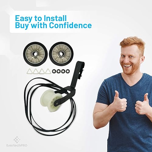 Miniatura 5 de 4392065 Kit de reparación de secadora de 29 pulgadas de repuesto para secadora Whirlpool 279435 279436 279708 279709