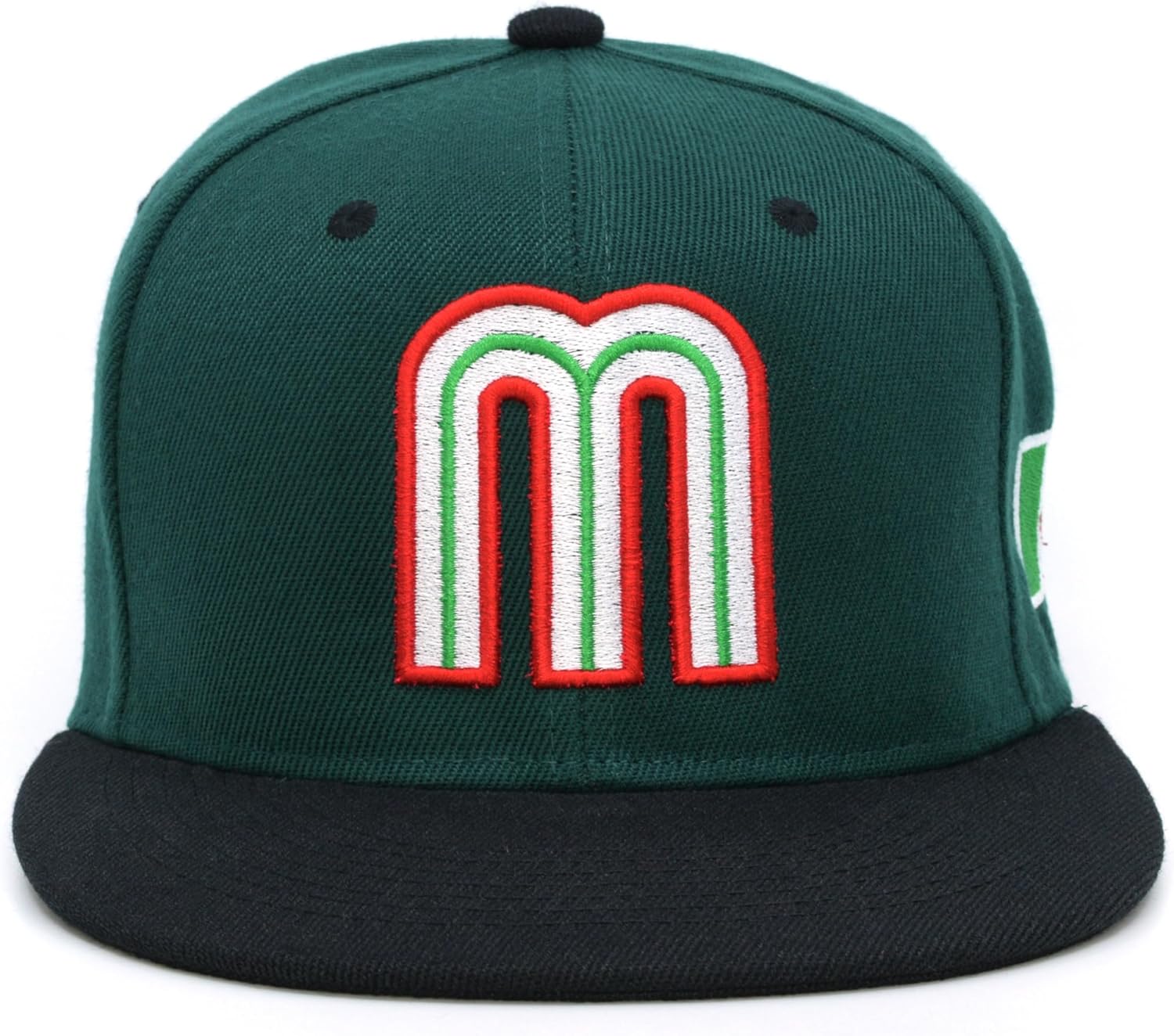 Mexico Snap Back Hat Flag 3D M Flat Bill Mexico Baseball Acrylic Cap New