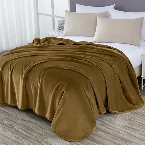 Miniatura 2 de Chezmoi Collection Manta pesada de una sola capa, 9 libras, estilo coreano, de visón Raschel, gruesa y sedosa de felpa suave, 85 x 95 pulgadas,