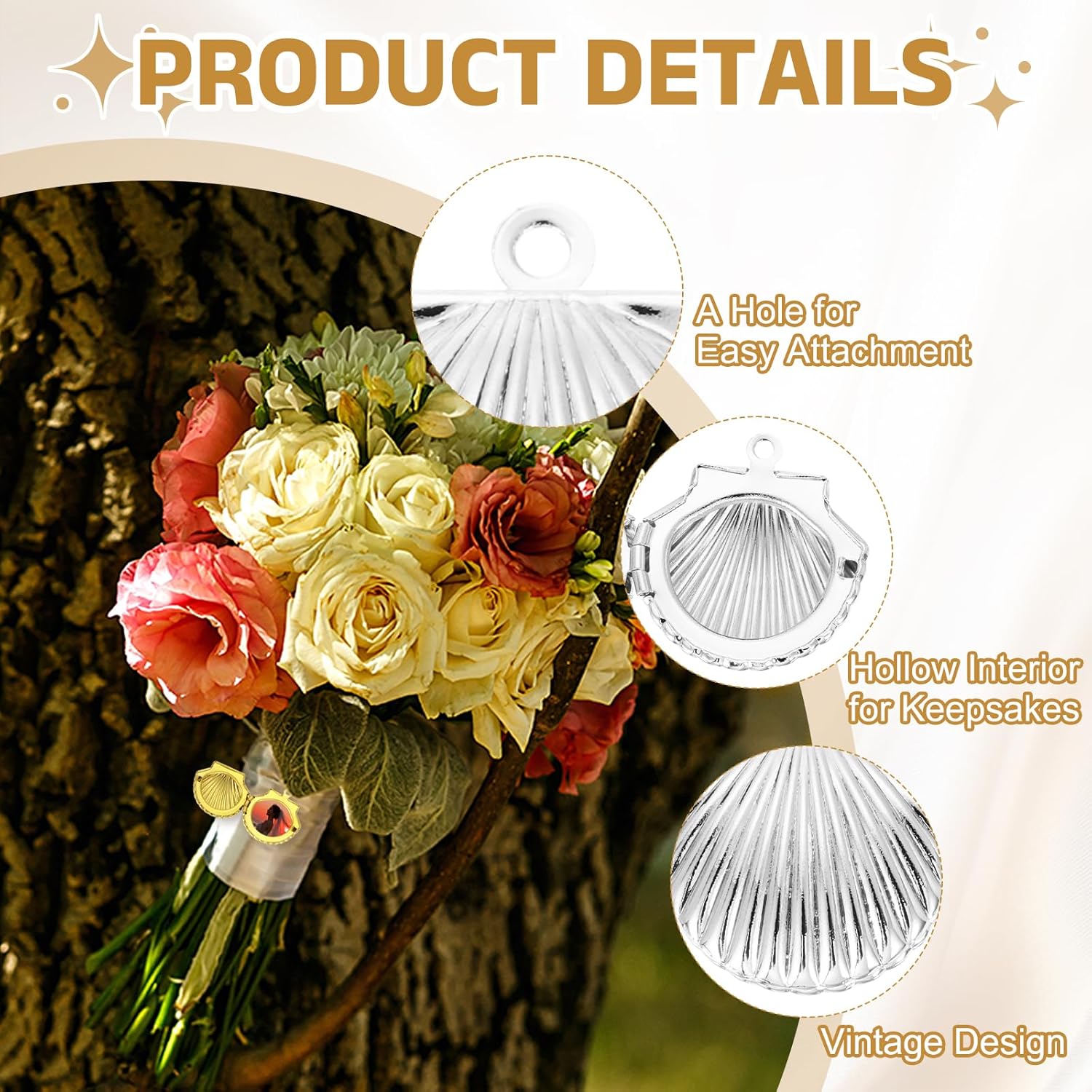 MECCANIXITY Custom Photo Locket Charm, Copper Retro Picture Locket Pendants for Women Men DIY Memorial KeyChains Necklace Bracelet Jewelry Making - Image 3