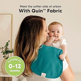 KeaBabies 5-Pack Organic Burp Cloths Baby Girl, Boy - Extra Large, Absorbent Baby Burp Cloths, Soft Burping Cloths for Babies, Newborn Burp Clothes, Cotton Burp Rags, Thick Burp Cloth (Eclipse/Quin)