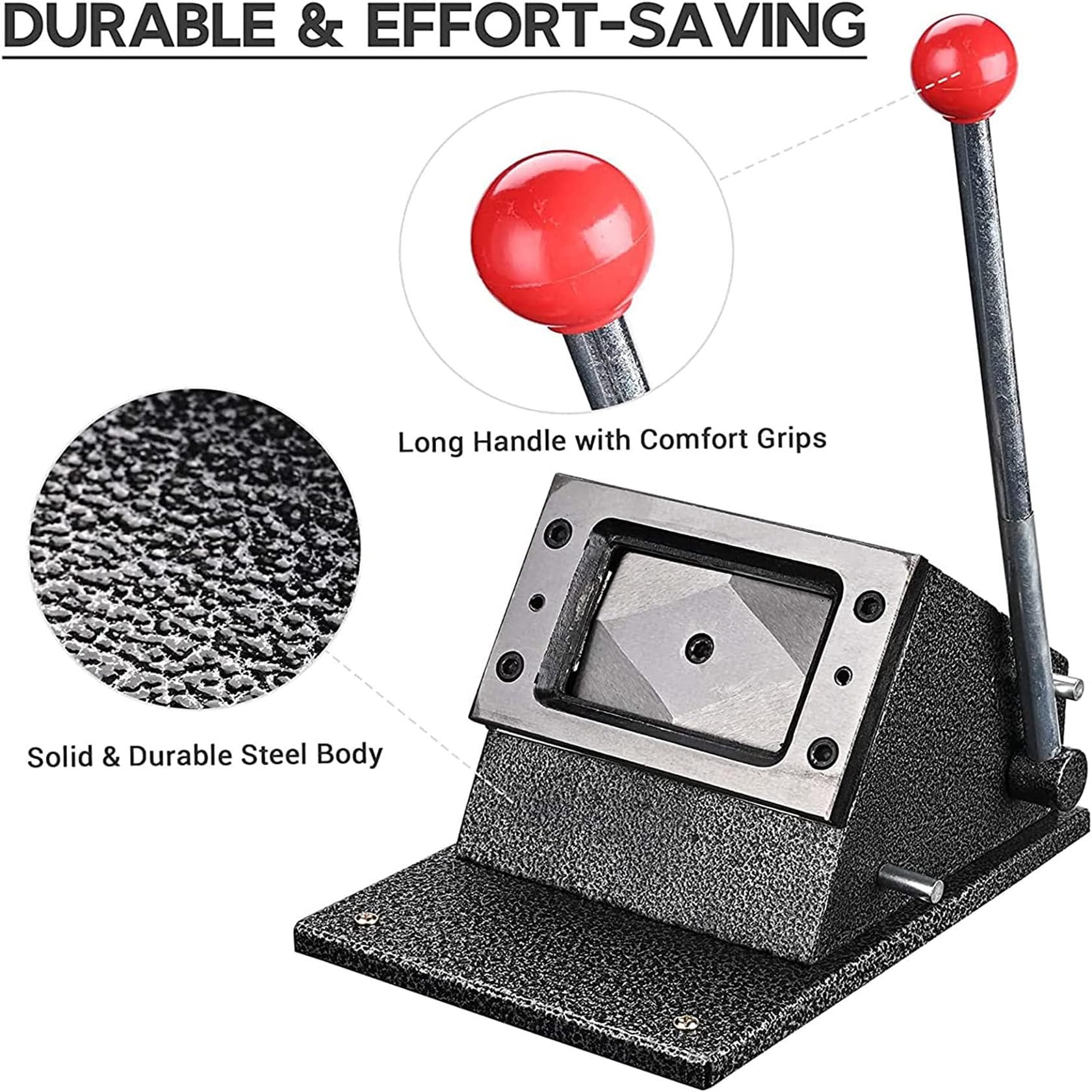 Punzonadora De Tarjetas, Punzonadora Cortadora De Tarjetas De Pvc, Cortador De Esquinas Cuadradas De Servicio Pesado De 54x86 Mm PunzóN De Esquina Redonda Manual PunzóN Resistente