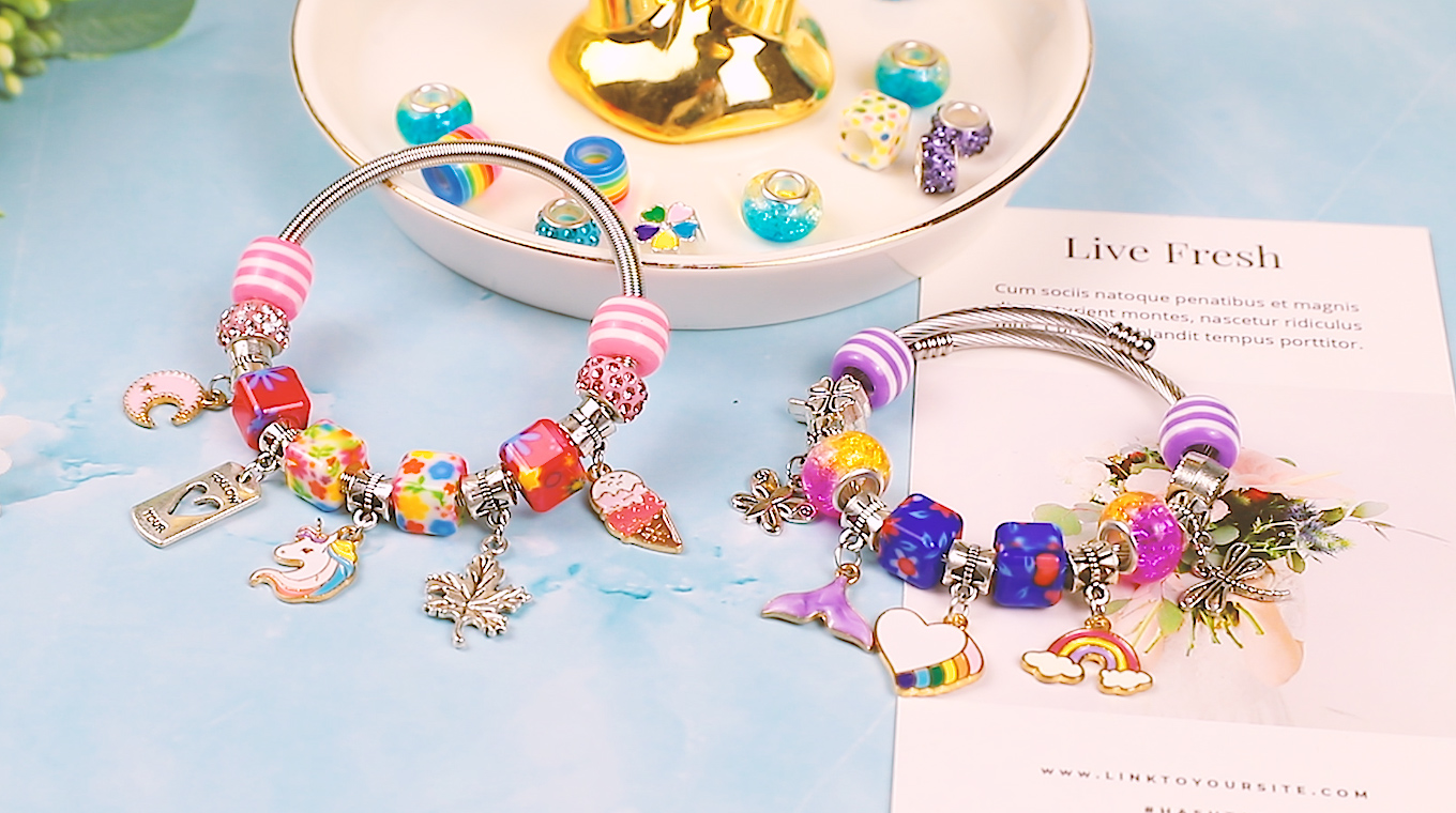 Pandora カラフルビーズブレスレット Pandora カラフルビーズブレスレット