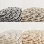 Fancy Homi Throw Pillow Covers with Stripe Pattern, Super Soft Corduroy Solid Cushion Cover for Couch Sofa Bedroom Living Room(Neutral，45L x 45W cm (Pack of 4))