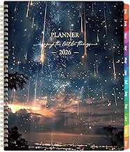 2026 Planner - Planner 2026, 2026 Planner weekly and monthly, January 2026 - December 2026, 8.5" x 11", 2026 Calendar Planner with Colourful Tabs, Inner Pocket, Premium Paper, Twin-wire Binding - Galaxy