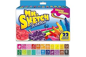 Mr. Sketch Scented Markers, 22-Piece Vibrant Chisel Tip Assortment