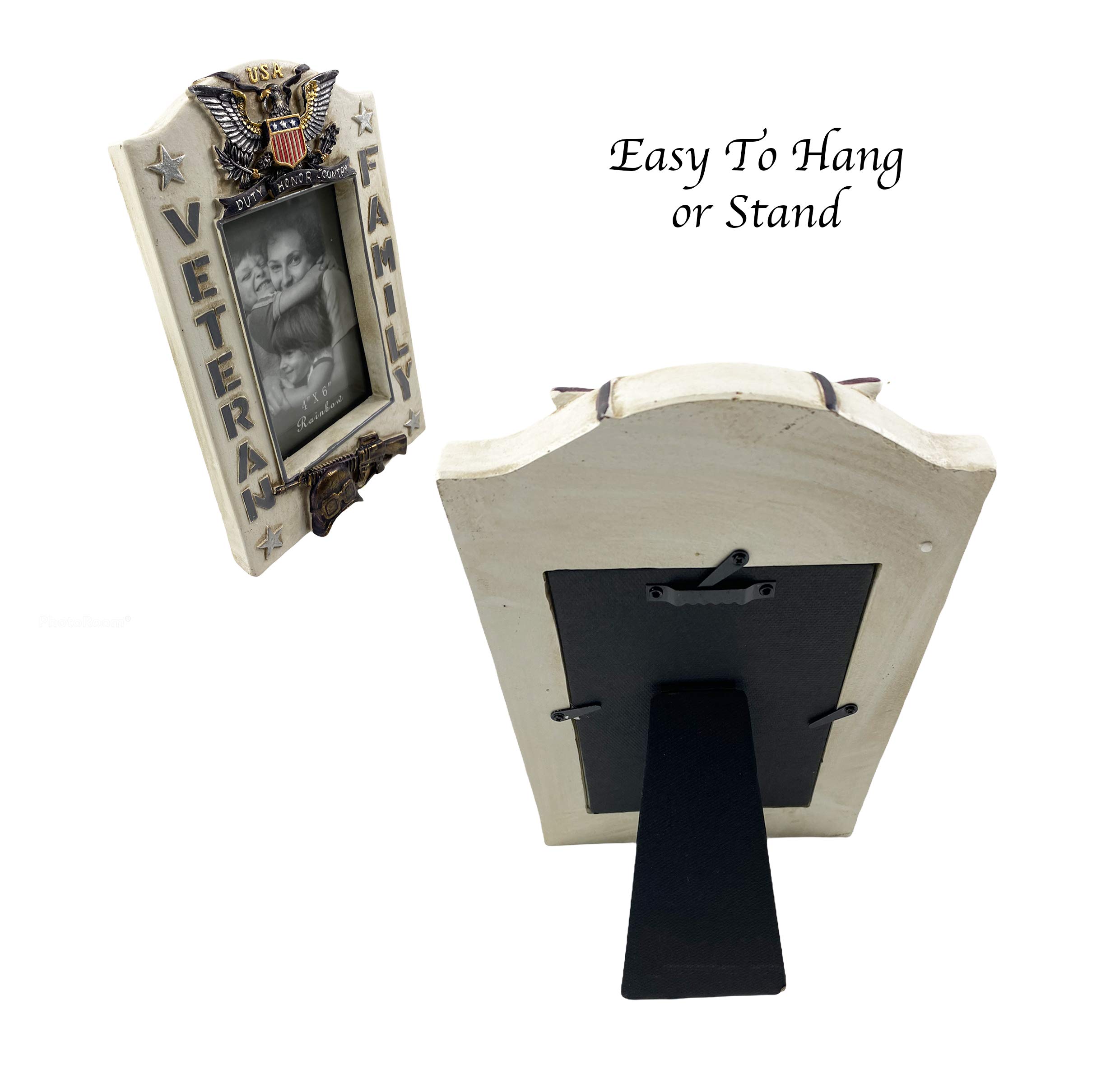 Amazon.co.jp: Urbalabs アメリカ退役軍人家族写真フレーム 4 x 6