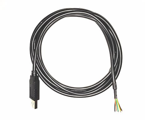 USB to 5v TTL UART Serial Cable, Wire end, 1.5m, Five(5) Pieces, EZsync009