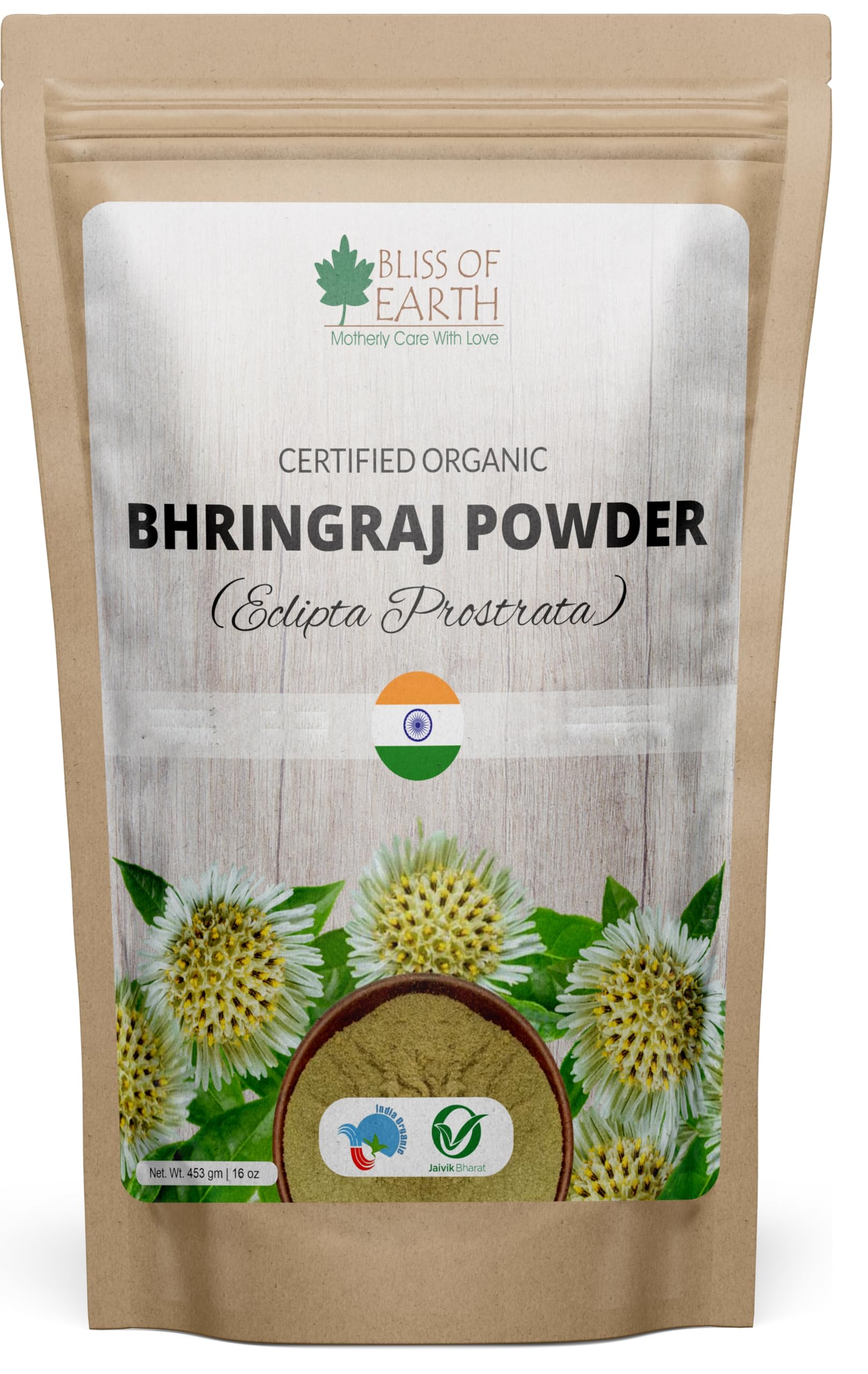 Bliss of Earth Bhringraj Powder 453GM 100% Pure Natural Great For Hair-image-32