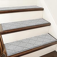 Vista 14 de COSY HOMEER - Alfombra antideslizante para esquinas de peldaños interiores, alfombras de escaleras para despegues resistentes al deslizamiento
