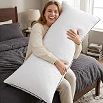 JSWF Bed Pillows for Sleeping Queen Size 4 Packs，Ultra Soft Fluffy ，Premium Soft Down Alternative Fill Set of 4 for Back,Zipper Opening Design,can add and Remove Filler According to Your Needs
