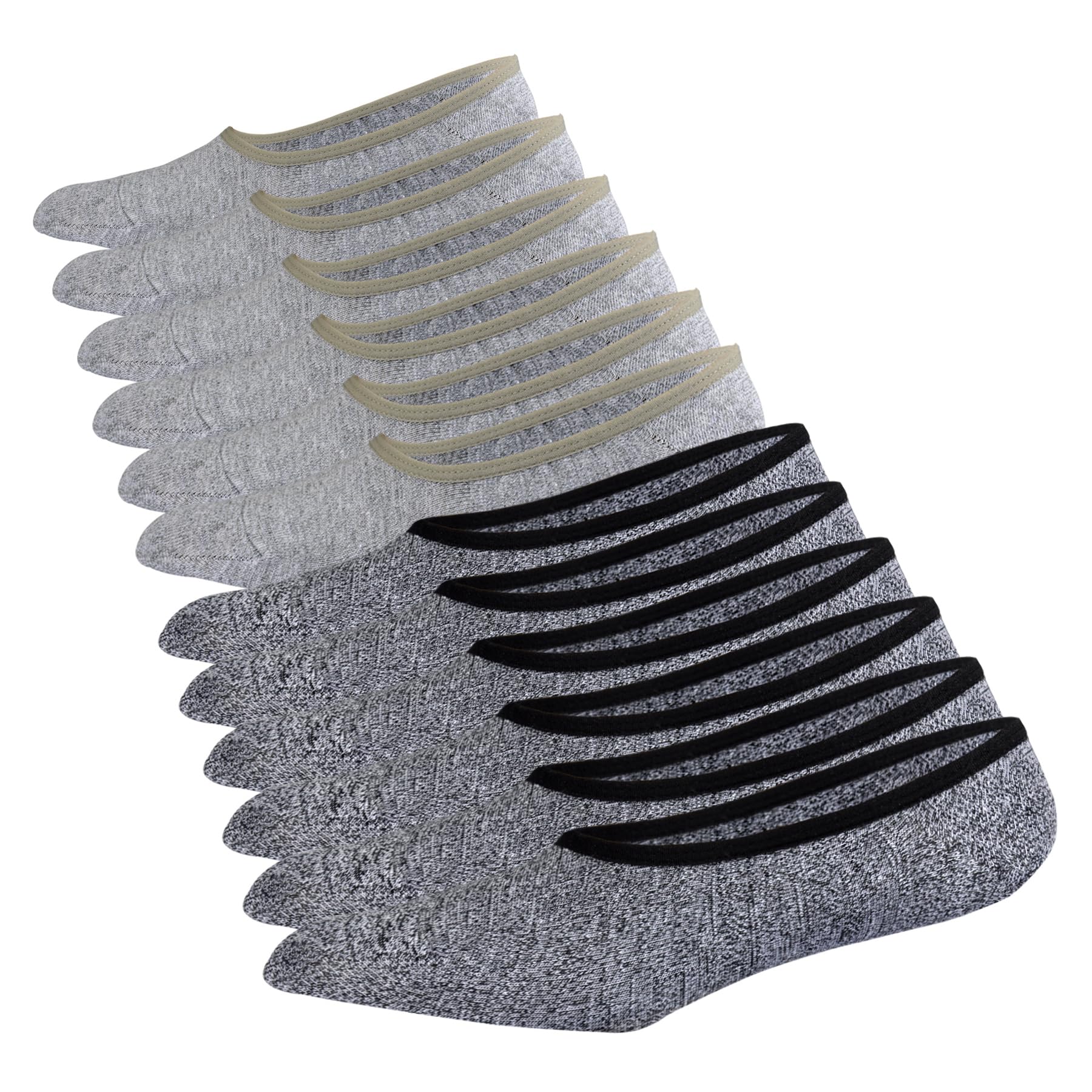 Mens Truly No Show Socks Women Cotton Low Cut Invisible Socks Non Slip
