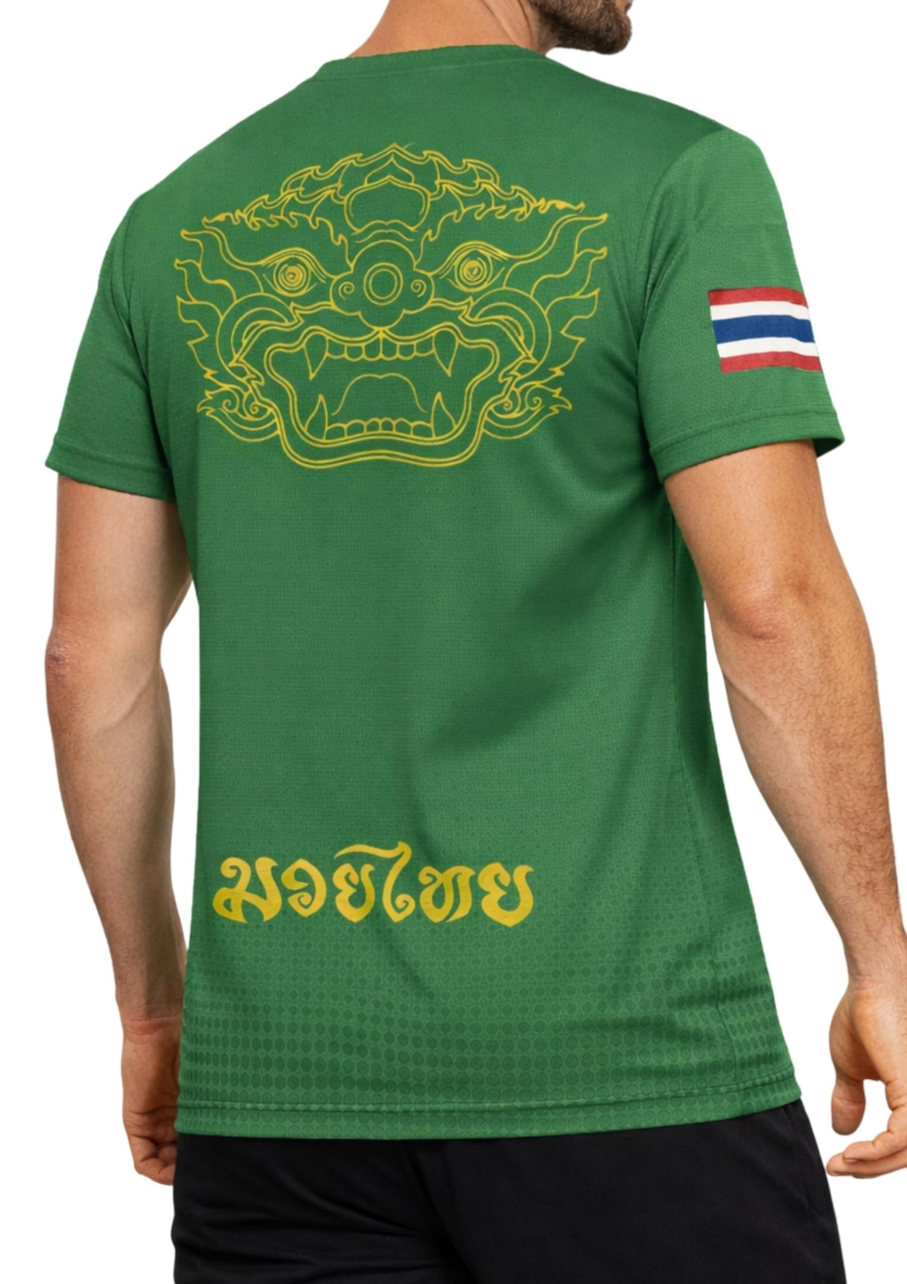 T-Shirt Muay Thai Hanuman pour Homme, Arts Martiaux, Respirant et séchage Rapide, entraînement et Lifestyle