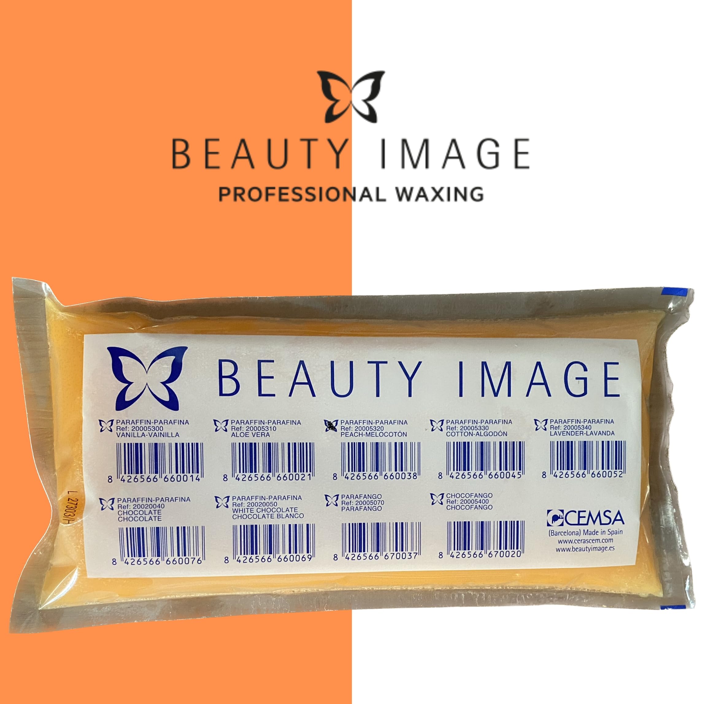 Beauty Image BI Paraffins con Oli Essenziali e Aroma di Pesca - Idratazione di Lusso e Depilazione - Parafina per Mani e Piedi