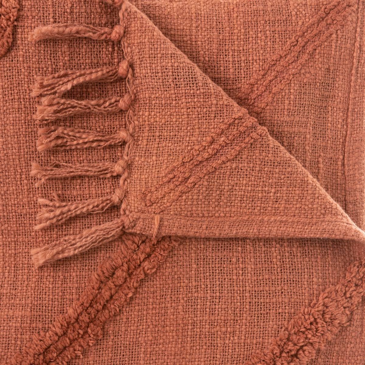 ATMOSPHERA Copriletto Inca TC Tufted In Cotone - Terracotta, 130 X 180 Cm - 4