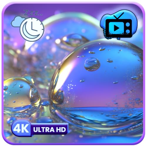 relajante colorido ambiente de burbujas bubble bliss terapia y música calmante salvapantallas para tv