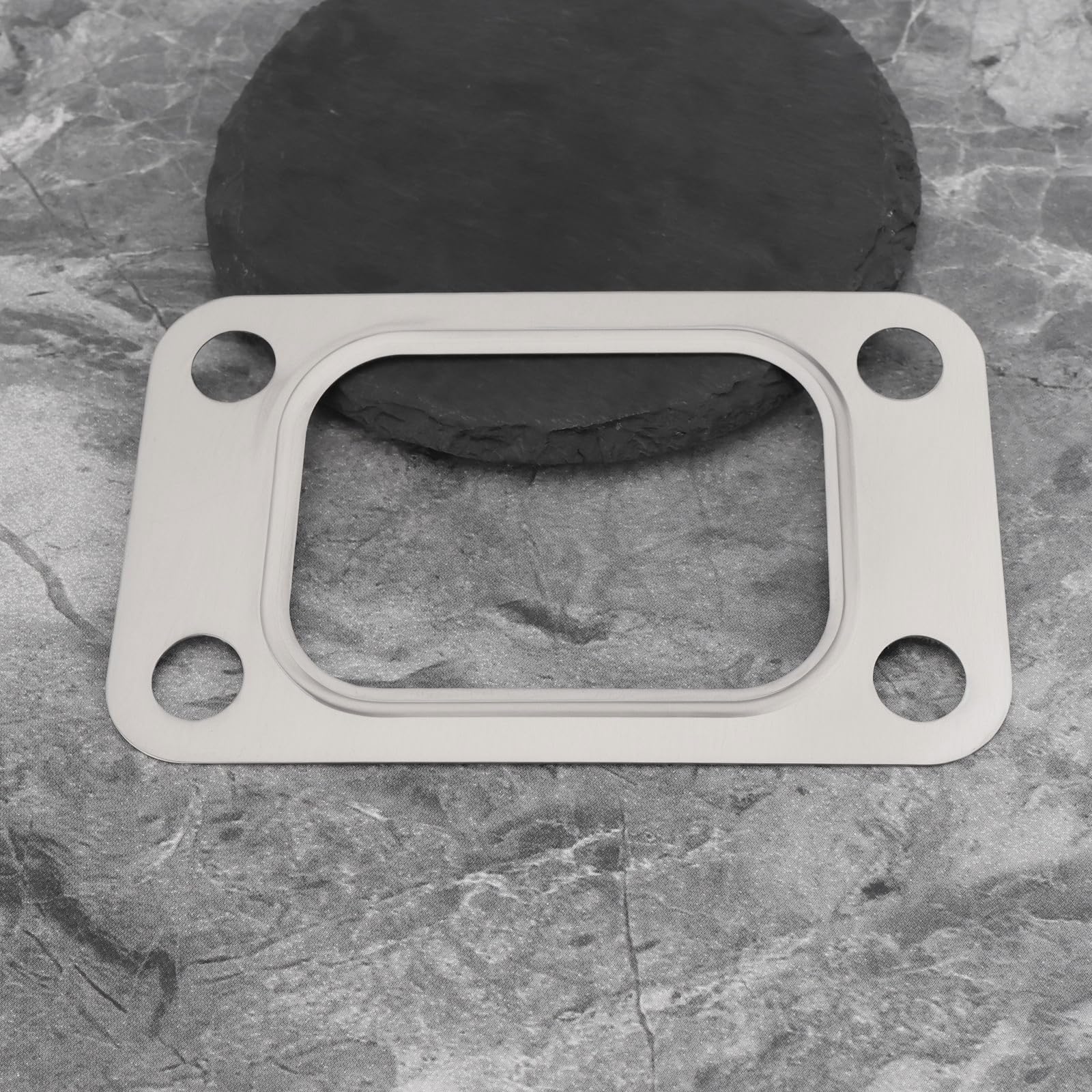 SG Store 2 Pezzi Guarnizione Collettore di Aspirazione Turbo 4 Fori Guarnizione Flangia in Acciaio Inossidabile T3 Metal Gt30 Gt35 T35 T38 Compatibile con Turbocompressore Garrett T3 Turbo Manifold