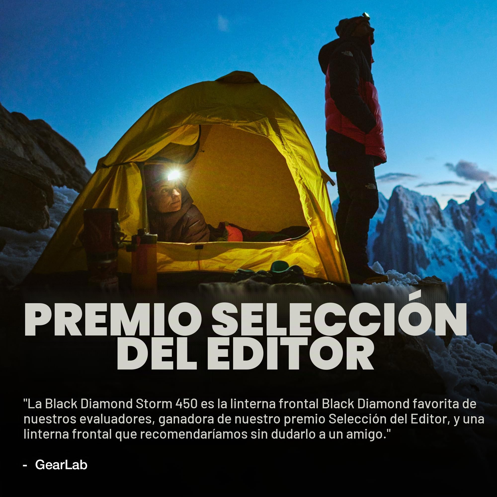 BLACK DIAMOND Equipment Storm 450 - Linterna frontal (negro)