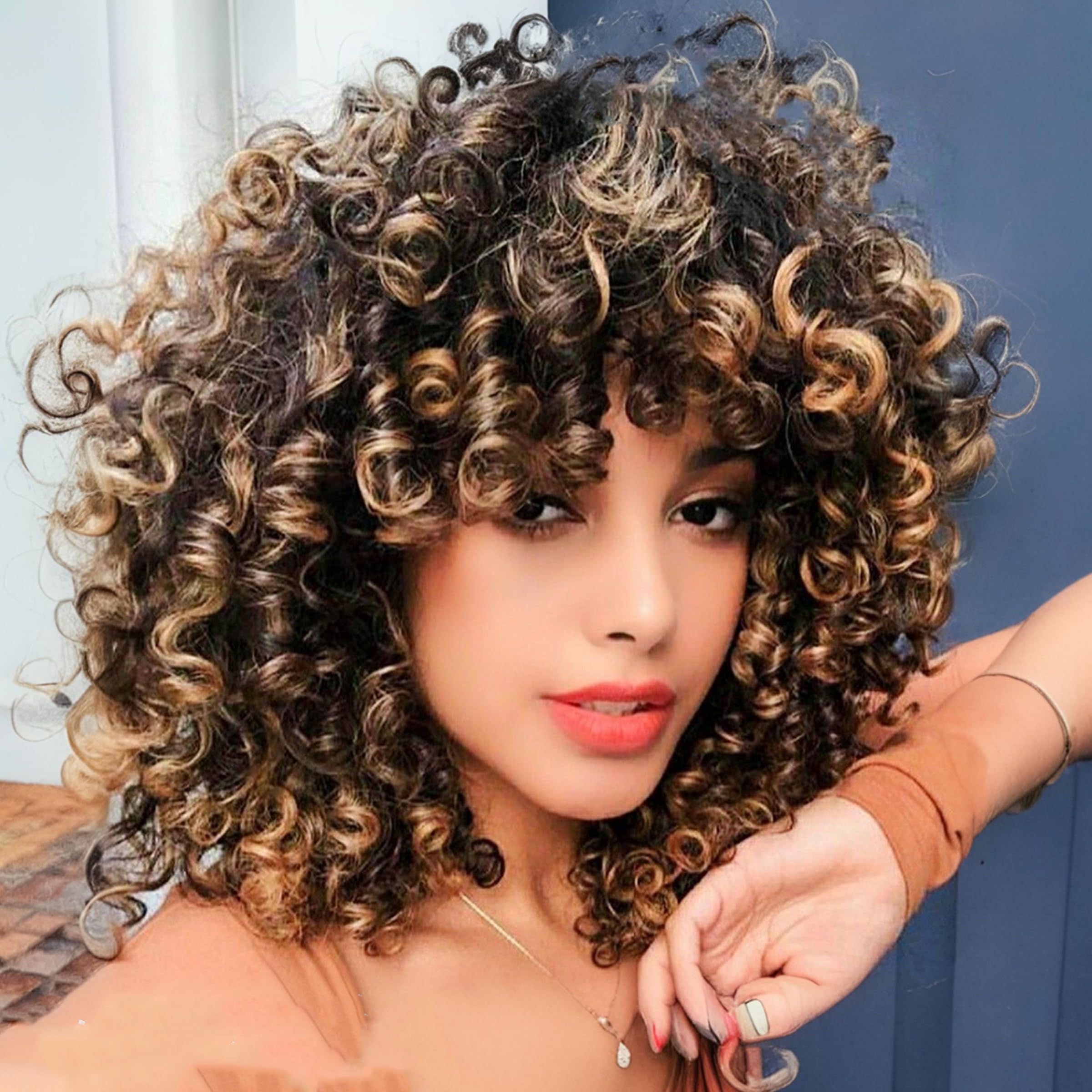 Thick yaki curls Rooted multi blonde tone Lace part bouncy curls SEGO Platinum Blonde Bundle Straight Remy Human Hair Weft  main image 2