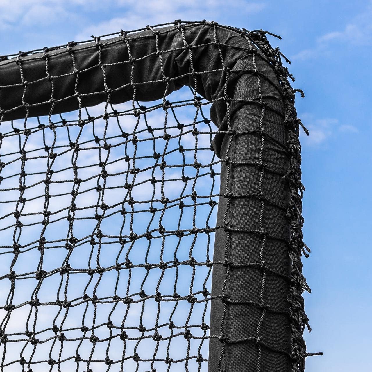 FORTRESS Baseball Padded Protective Screen | 7ft x 7ft Galvanized Steel Field Screen | [Nimitz Edition] with Optional Wheels