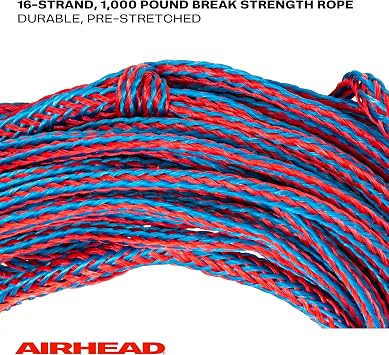 Airhead Water Ski Rope with Rubber Handle, 1 Section, 75-Feet