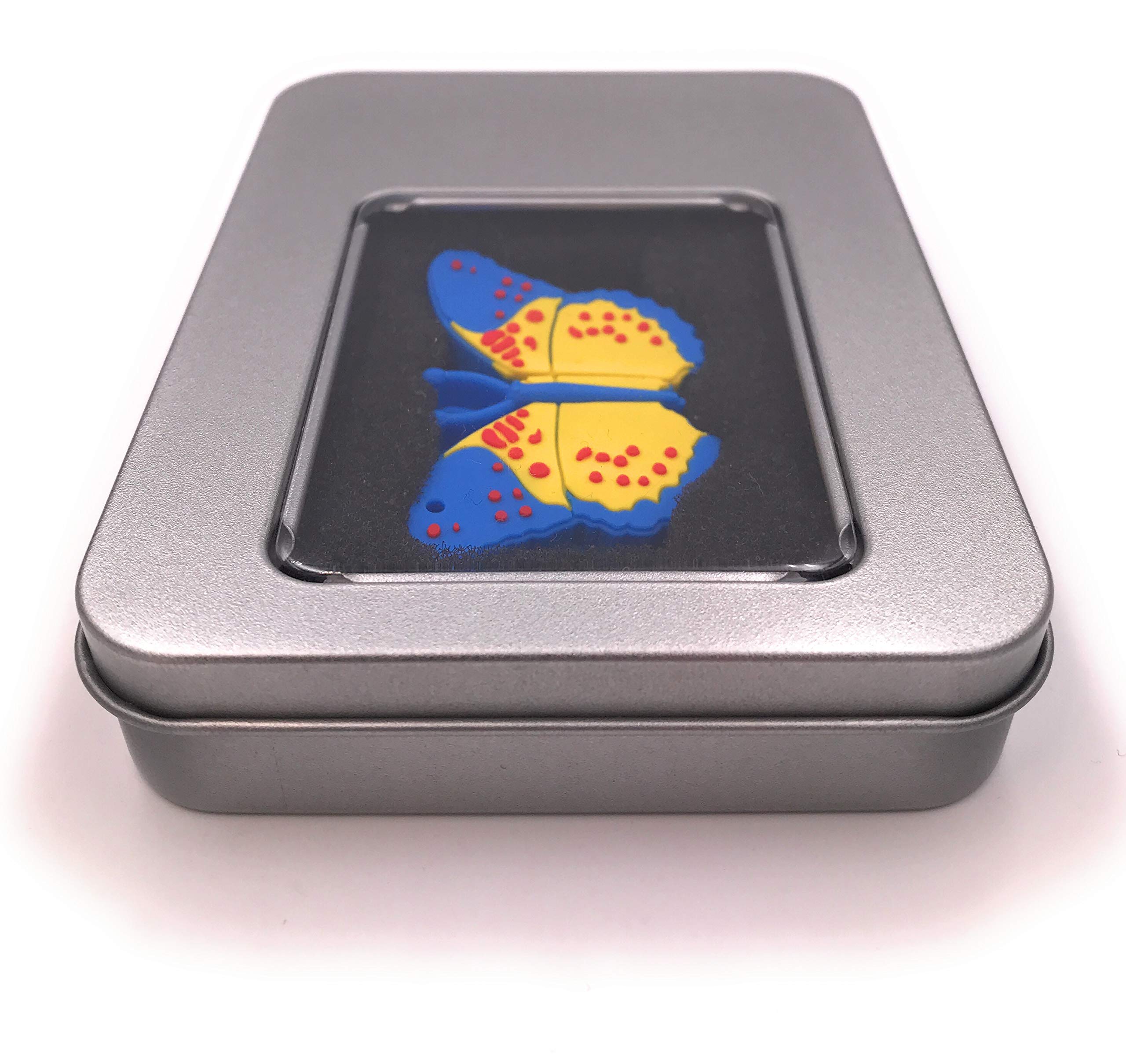 Bitcoin Miner Onwomania Blauer Schmetterling Niedliches Tier Funny USB Stick  64 GB Usb Speicherstick