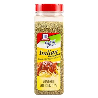 McCormick Italian Seasoning, Blend of Marjoram, Thyme, Rosemary, Sage, Savory, Oregano, and Basil, For Creating Memorable Flavor While Cooking or Dining, For Pizza, Salad, Veggies & More, 6.25 oz