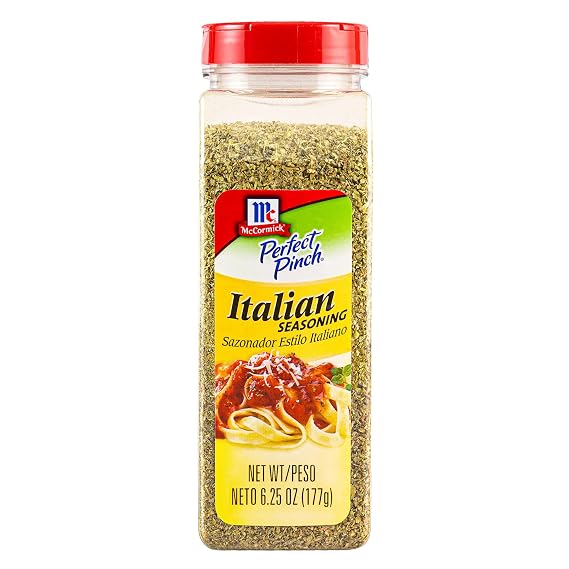 McCormick Italian Seasoning Blend of Marjoram Thyme Rosemary Sage Savory Oregano and Basil For Creating Memorable Flavor While Cooking or Dining For Pizza Salad Veggies & More 6.25 oz