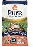 CANIDAE Pure Farm to Bowl Wild-Caught Salmon & Barley, Adult, Dry Dog Food, 4lb Salmon & Barley 4 Pound (Pack of 1)