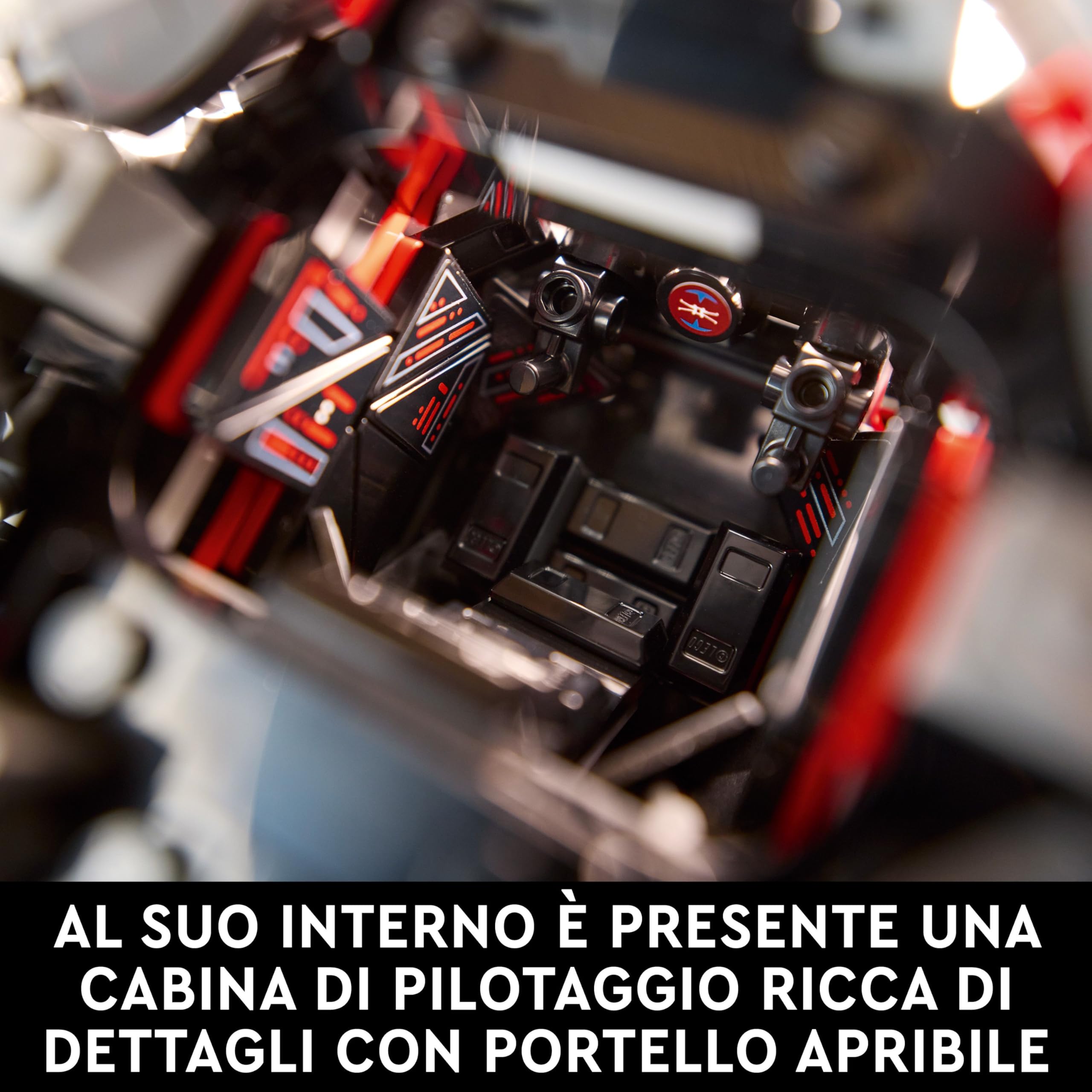 LEGO Star Wars TIE Interceptor, Modellino da Costruire di Starfighter Ultimate Collector Series con Espositore, Minifigure e Mattoncino del 25 Anniversario, Regalo per Adulti, Collezione UCS 75382
