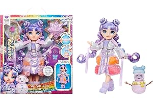 Rainbow High Winter Wonderland Violet Whitman - 11” Magic Snow Puff Doll with Snowman Kit