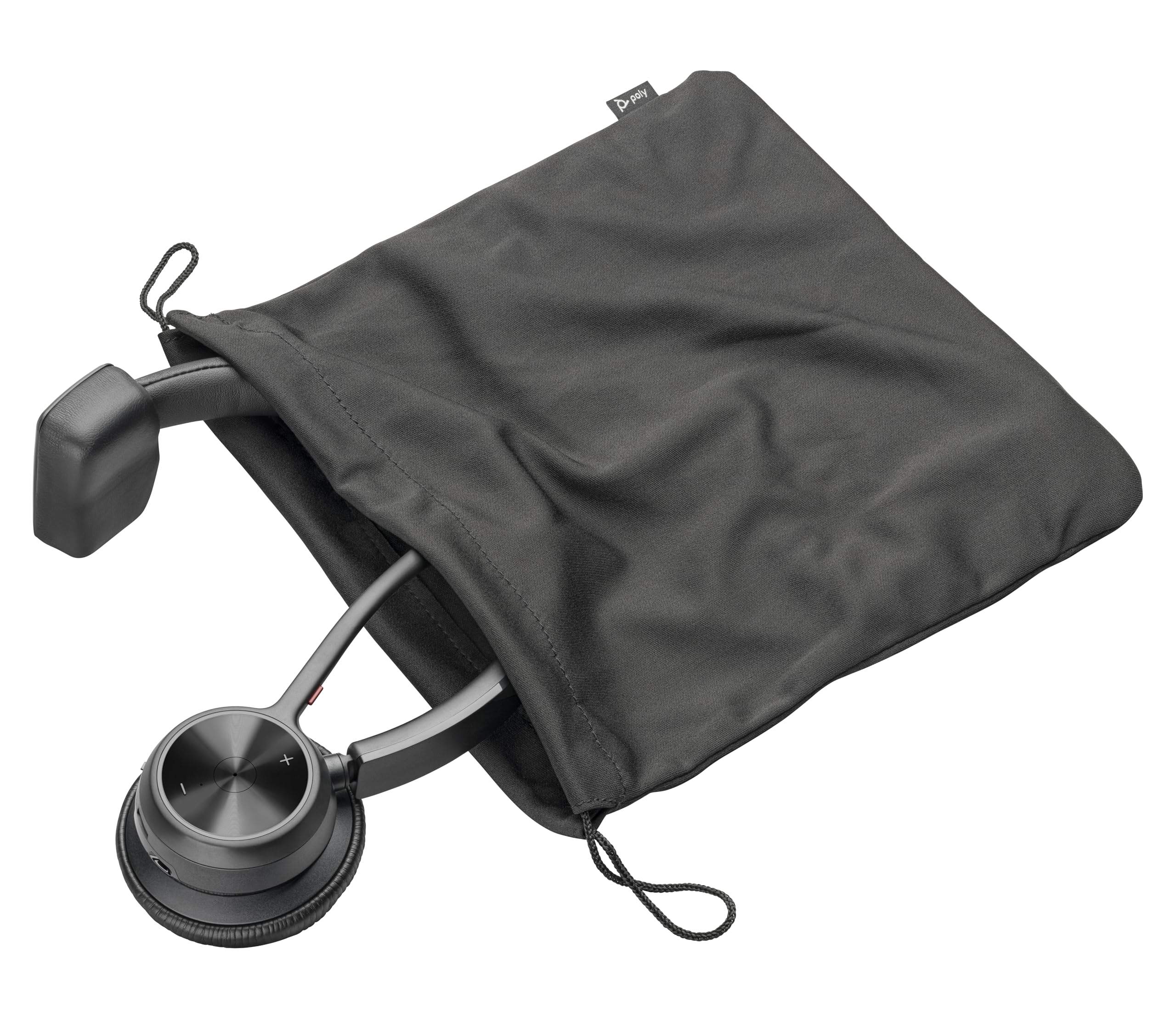 Poly Voyager 4310, schnurloses UC-Headset und Ladestation – Ein-Ohr-Bluetooth-Headset mit Noise Cancelling-Mikrofonarm – Verbindung mit PC/Mac/Mobiltelefon – Kompatibel mit Teams, Zoom und mehr