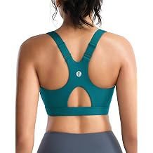 RUNNING GIRL High Impact Sports Bras for Women, Racerback Adjustable Straps Sports Bras for Women with Sewn in Pads
