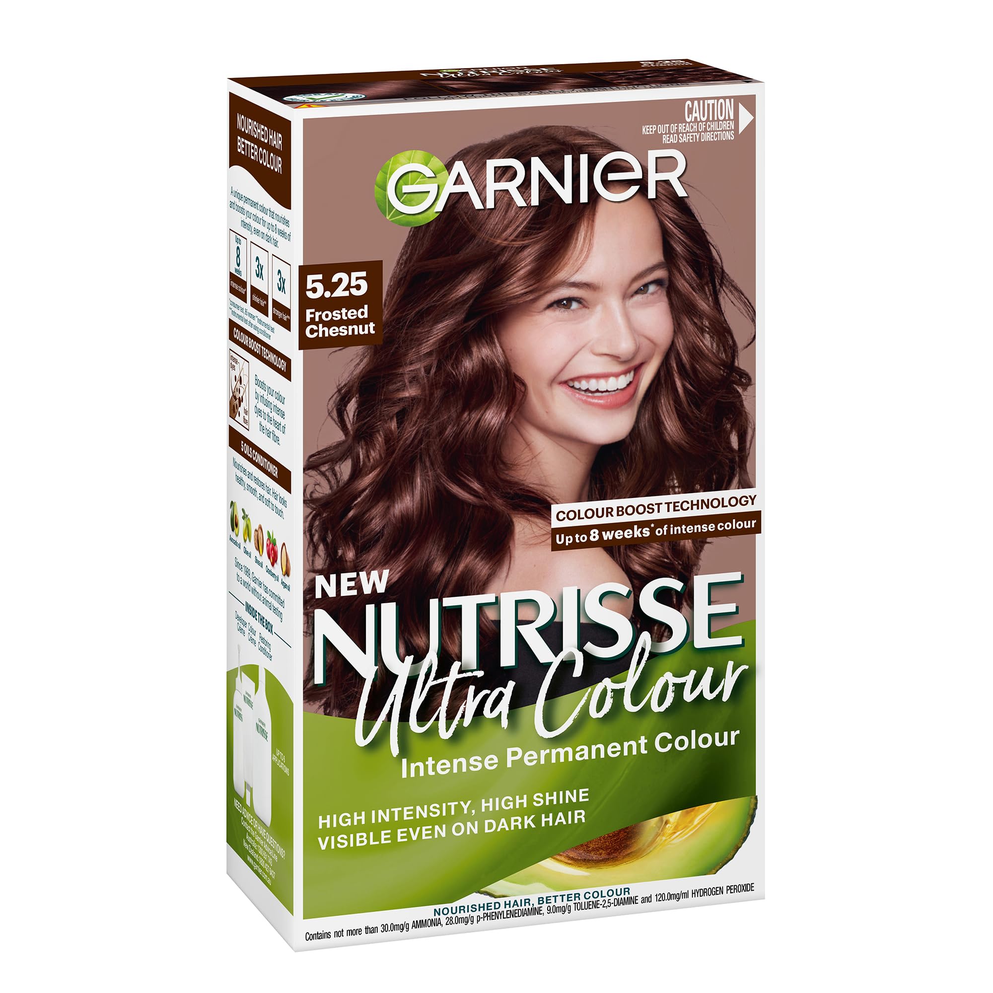 Garnier Nutrisse Permanent Hair Colour 5.25 Frosted Chestnut