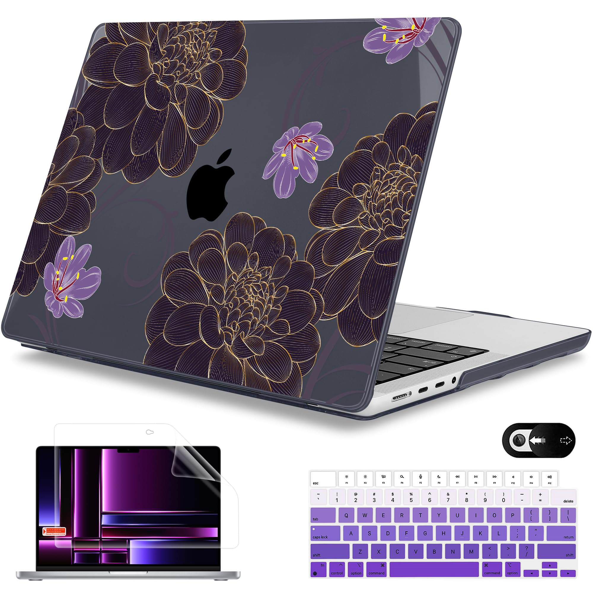 Mektron Case for M5 MacBook Pro 14 inch 2026 Model A3427 A3426 Fit 2025-2021 Model A3434 A3112 M4 A3112 A3401 A3185 M3 A2918 A2992 M2 A2779 M1 A2442