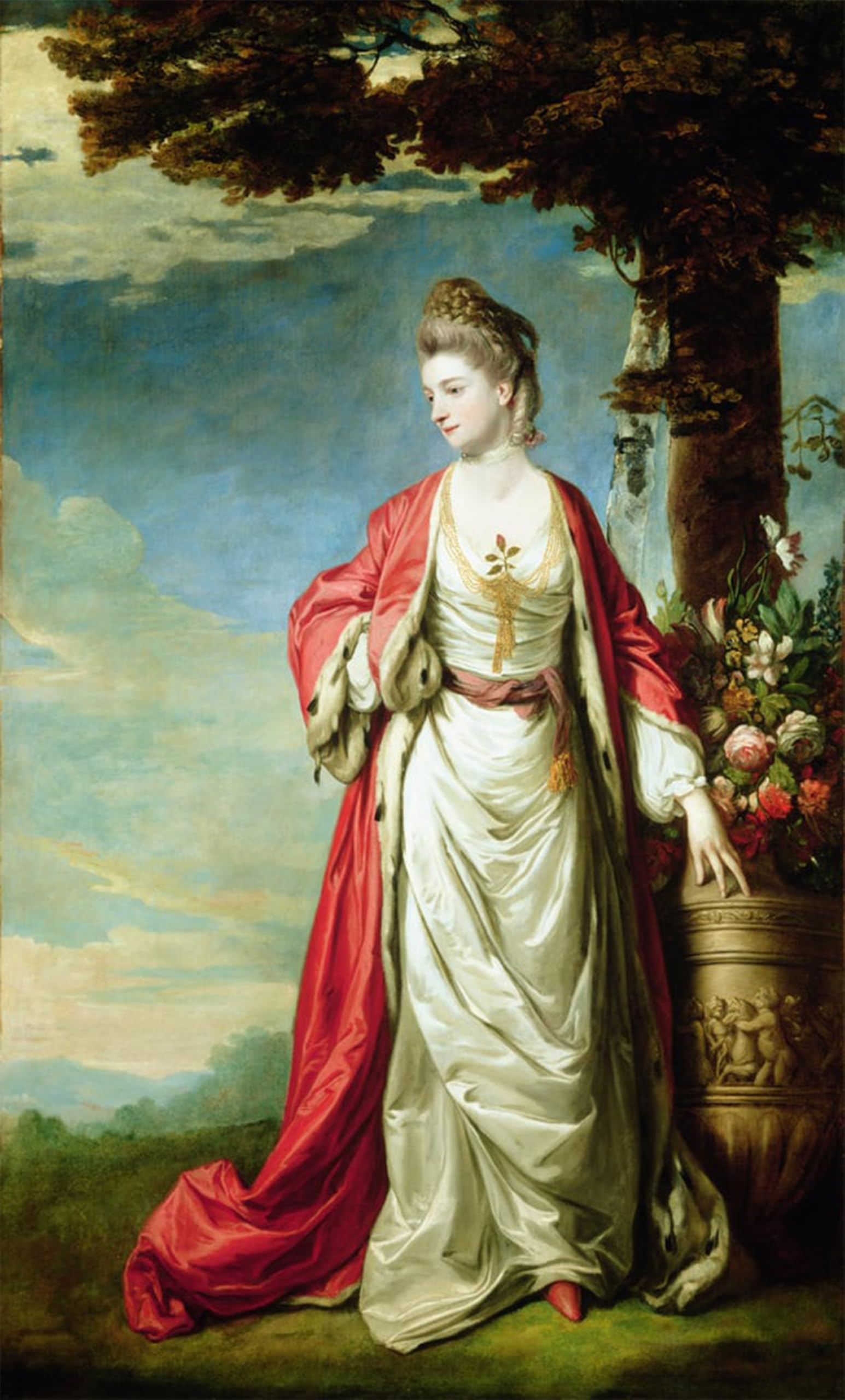 SERENDIPITP Aesthetic Poster Photo Wall Print Retro Picture Portrait of Mrs Trecothick in Turkish Dress by Joshua Reynolds Modern Wall Artwork for Home Decor 60x90cm