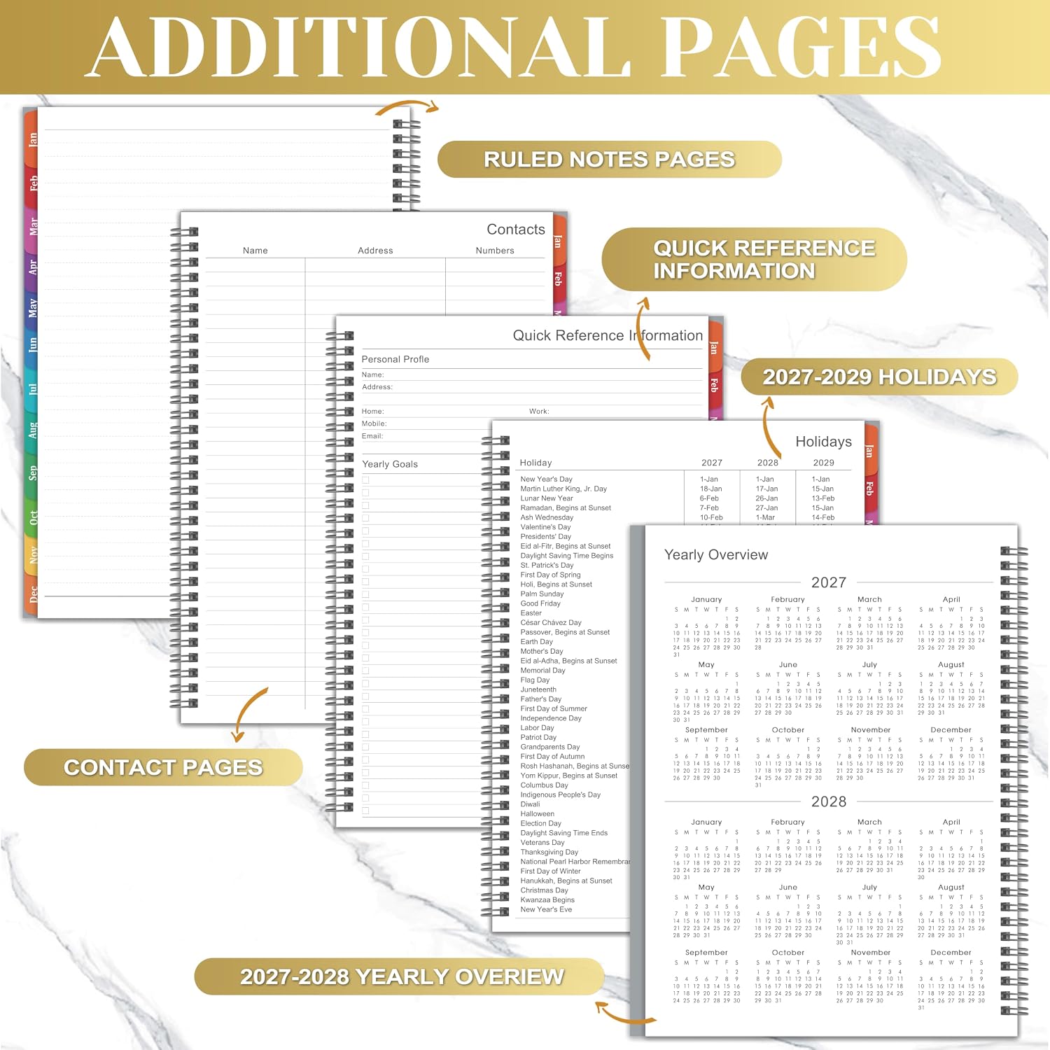 2027 Planner - 2027 Planner Weekly and Monthly, Jan. 2027 - Dec. 2027 image 5