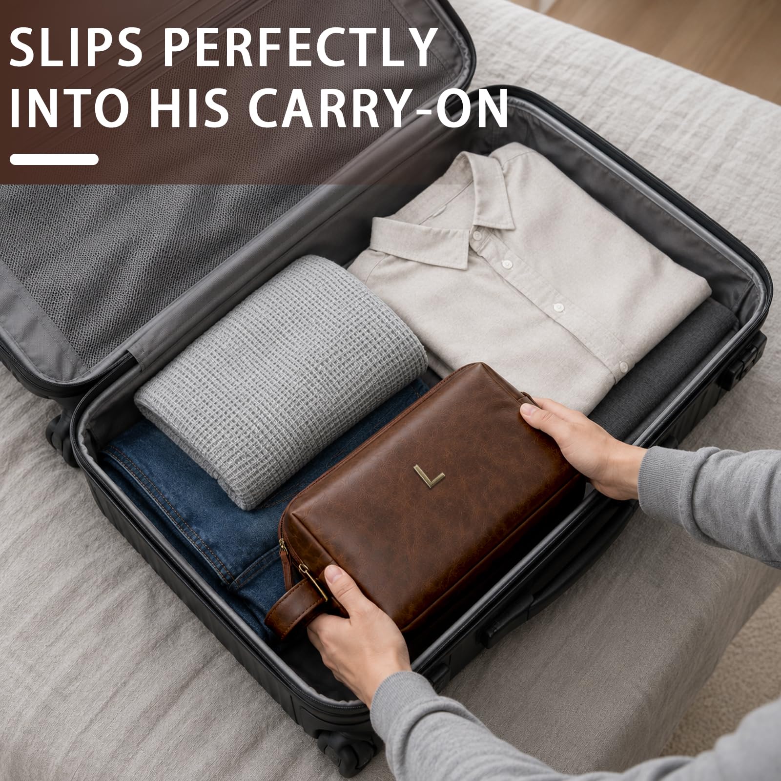 Neceser personalizado para hombre, regalo personalizado con