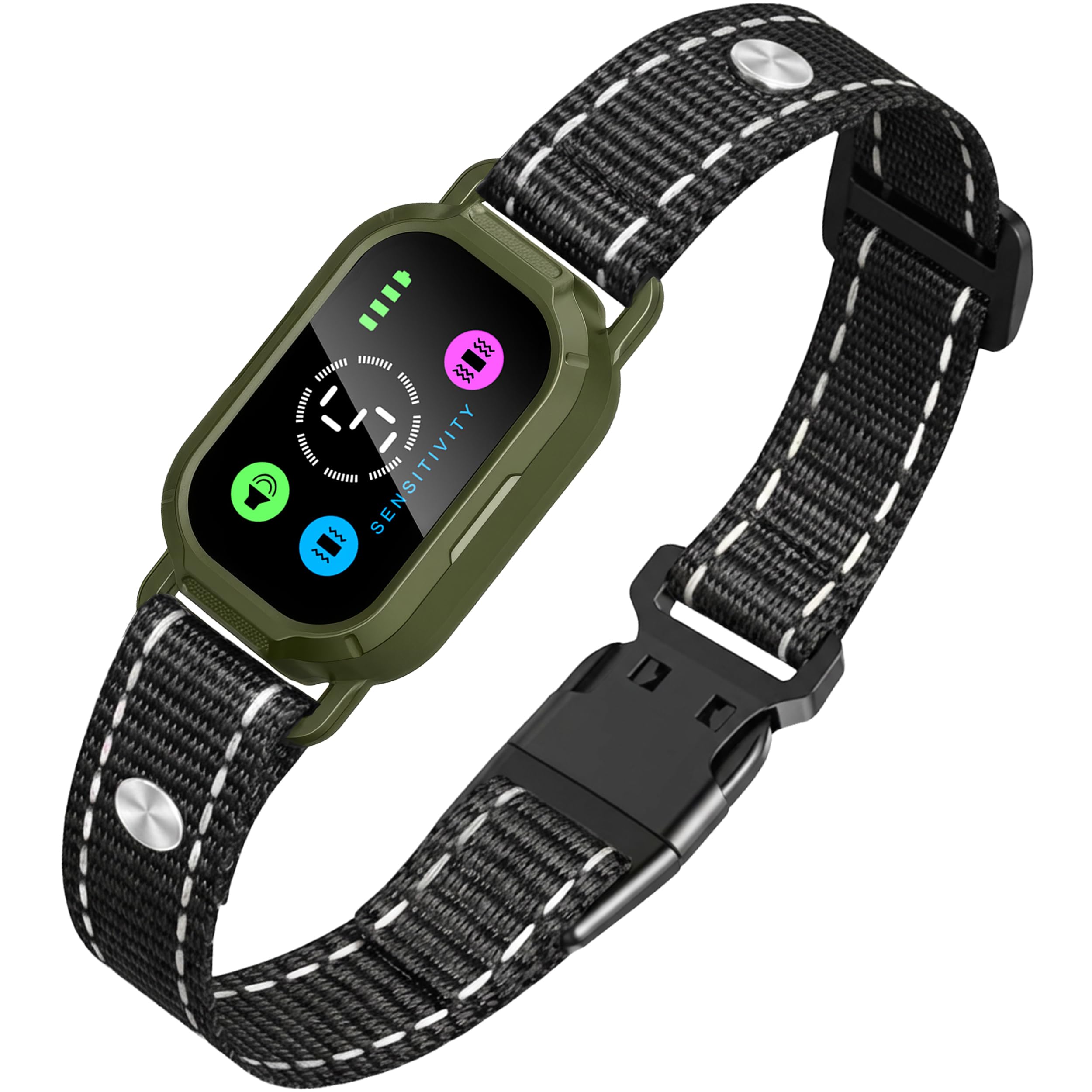 2-in-1 Collare Antiabbaio per Cani e Collare di Addestramento con Telecomando – Automatico e Manuale – Modalità Sonora e Vibrazione Progressiva – Impermeabile IP67