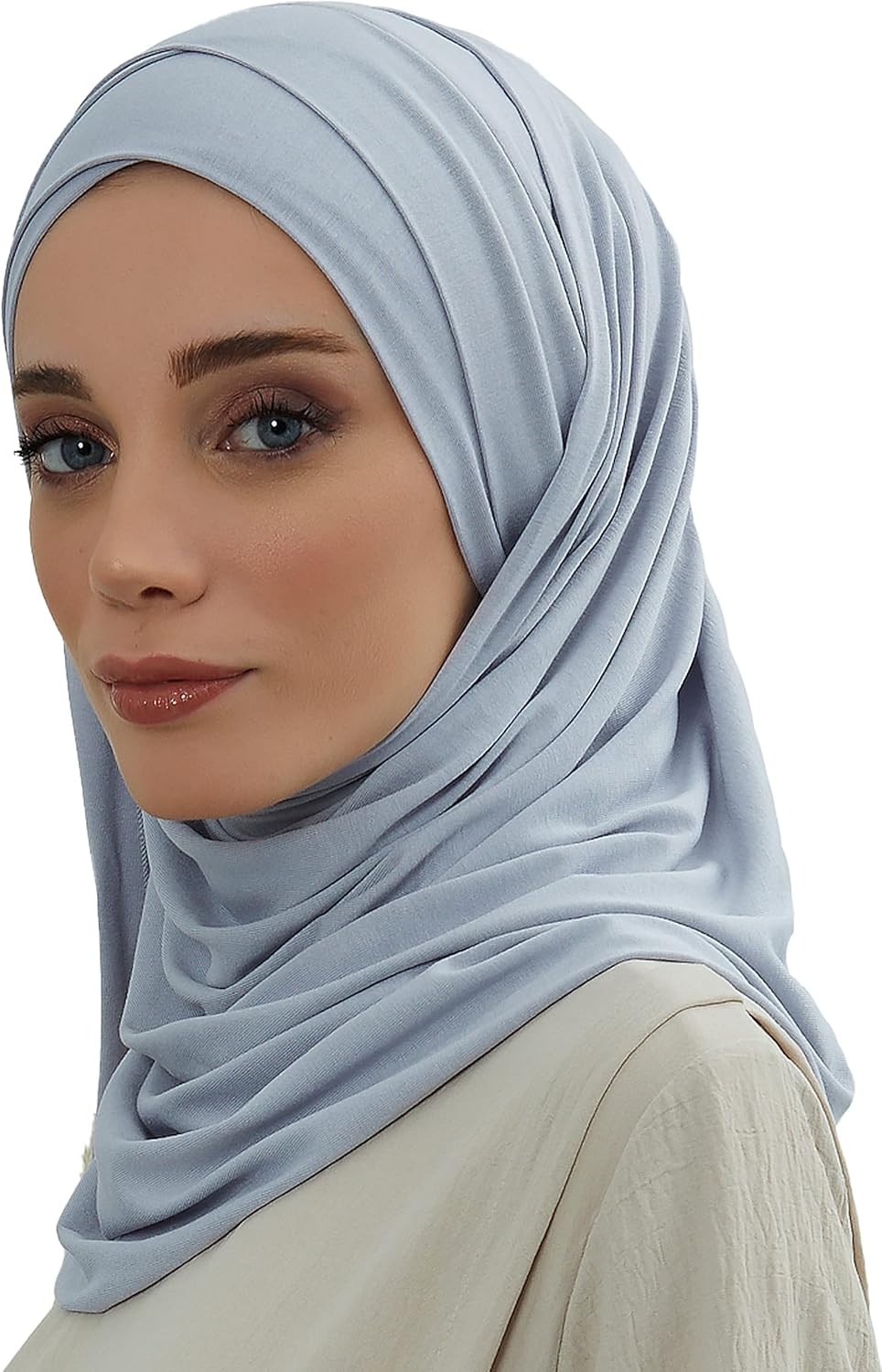 Aisha's Design Instant Hijab Scarves for Women Muslim, 95% Cotton Turban Scarf Head Wrap