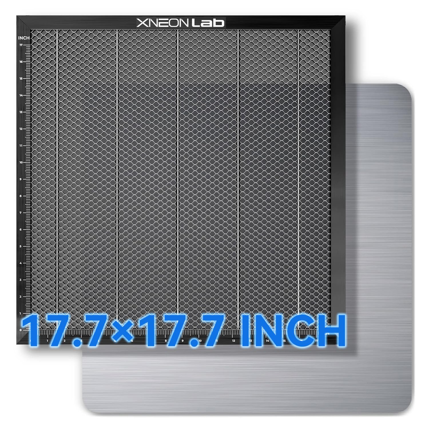 XNEONLabHoneycomb Laser Bed- 440 × 440 × 22mm Working Table with Aluminum Panel for XTool D1 /D1 Pro and Most Engraver Cutting Machine,Engraver Machine Accessories