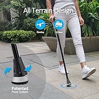 Vista 7 de Rehand Puntas coloridas para bastón y bastón todo terreno (azul)