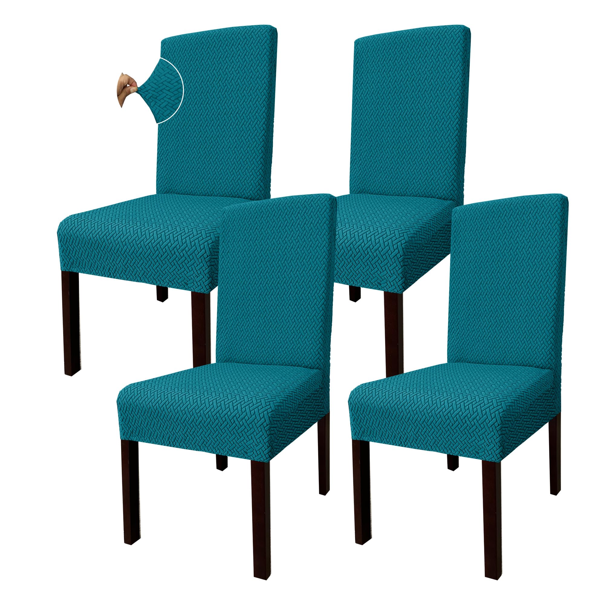 Housse de chaise jacquard Granbest : élégance haute extensibilité pour votre salle à manger