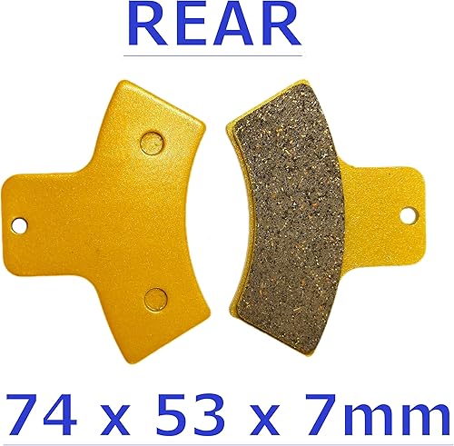 Miniatura 3 de Pastillas de freno delanteras traseras Frenos para Polaris Sportsman 500 Worker 500 1998-2002 - Magnum 500 1999-2001 - Scrambler 500 1998-2004 4x4 -