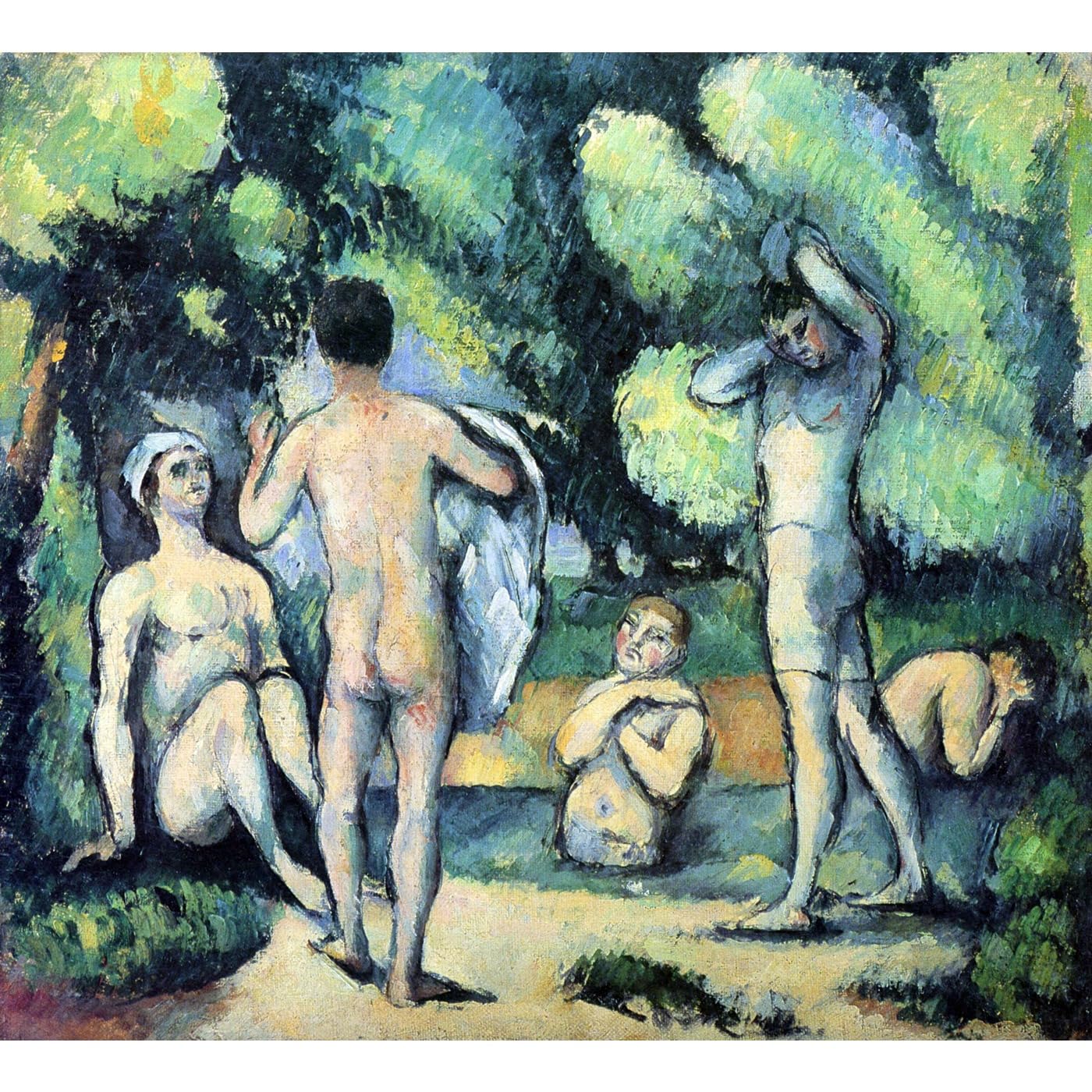 Impression giclée Cézanne Baigneurs 3 grand format encres archives