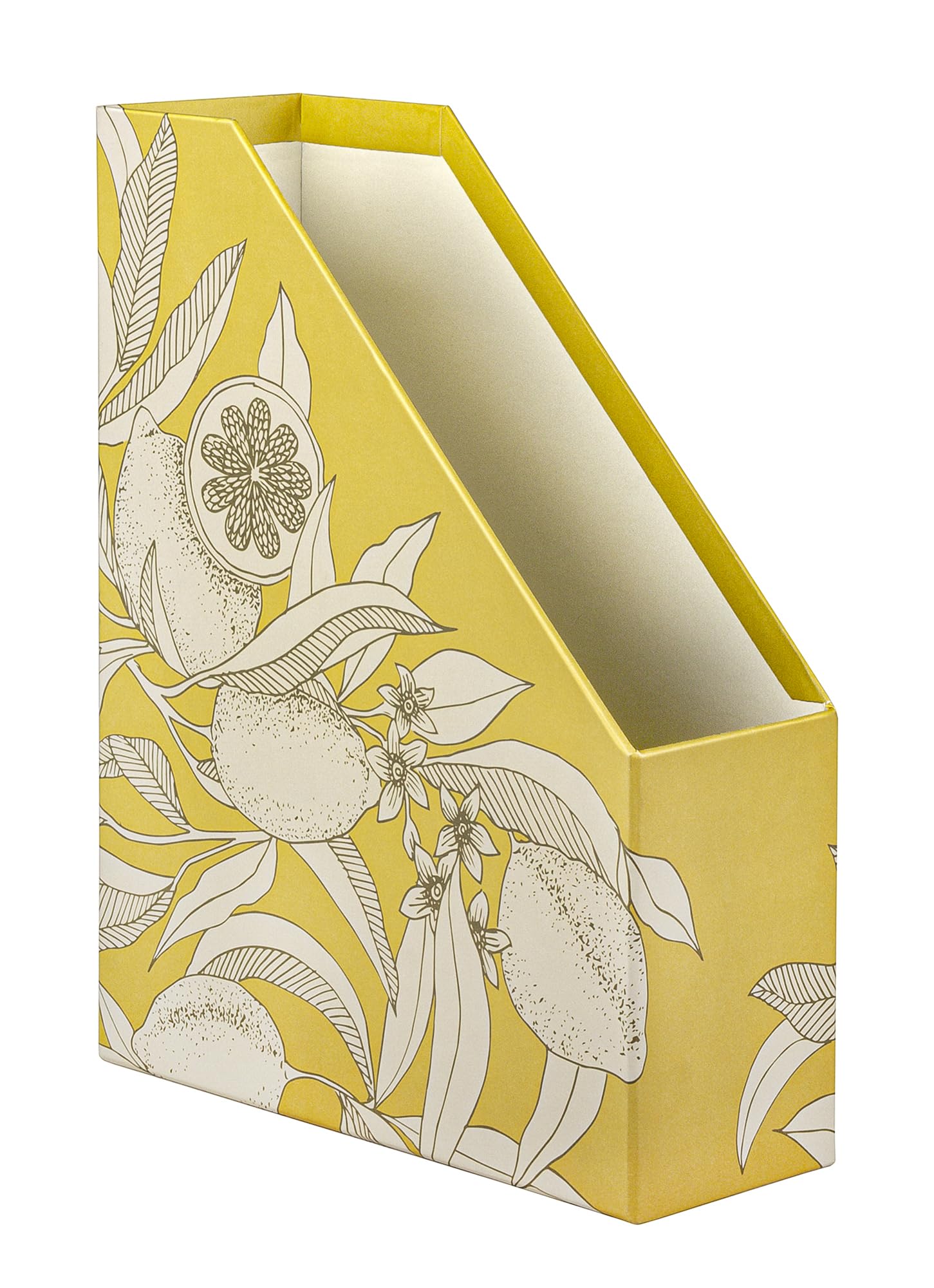 Clairefontaine Porte-Revue Fleurs de Citronnier Carton 25x10x32,5cm Jardin des Sens